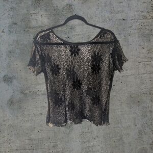 Vintage Crochet Flower Top